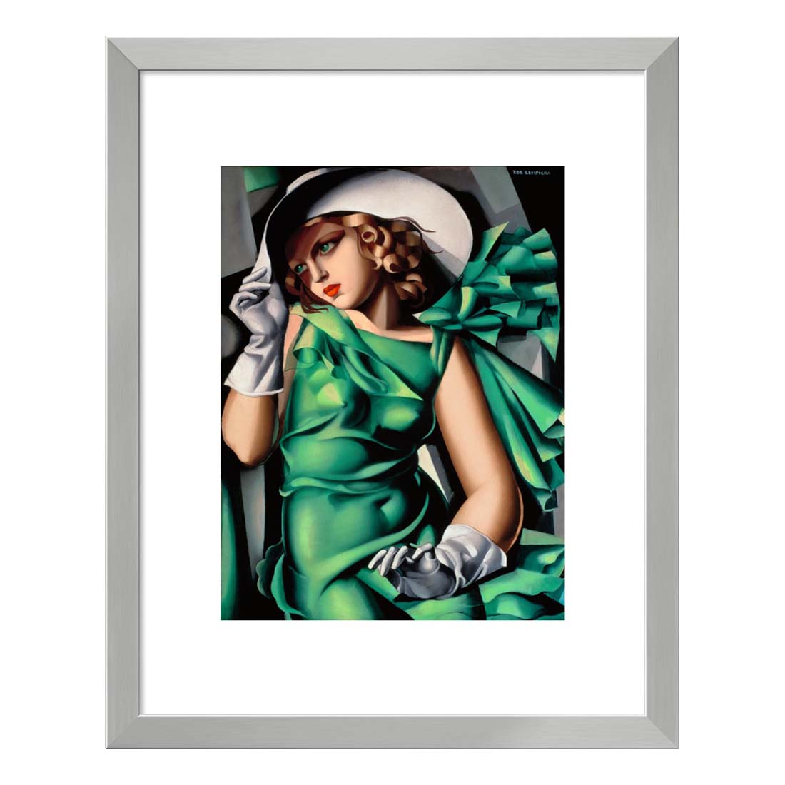 Tamara de Lempicka Young Woman in Green Framed Print