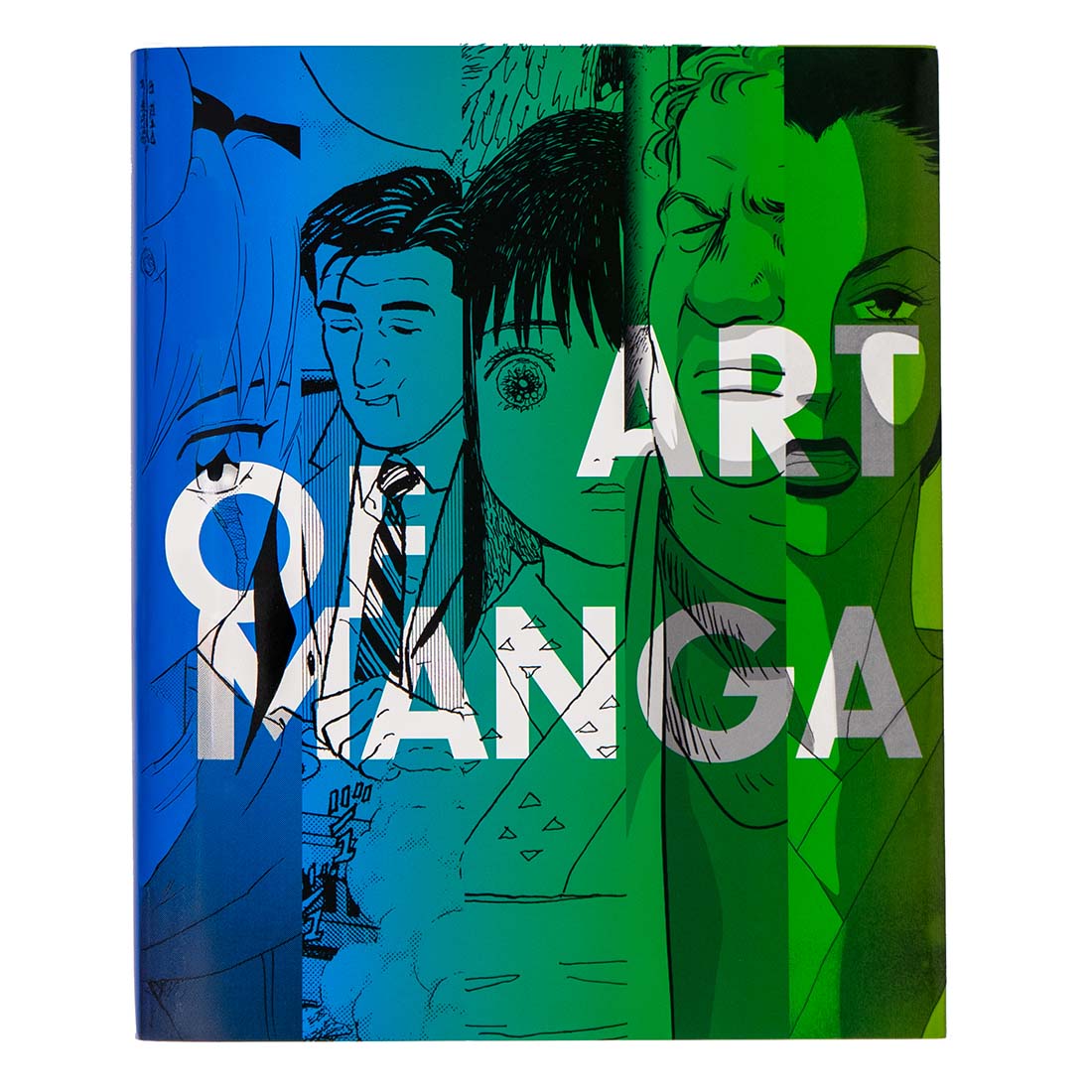 Book cover of 'Art of Manga' with stylized illustrations on a blue and green gradient background.