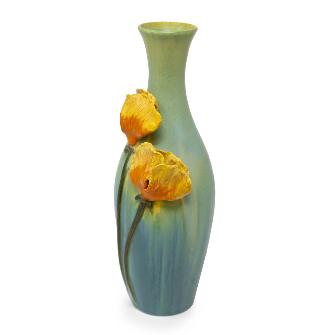 Pacific Poppies Bottle Vase