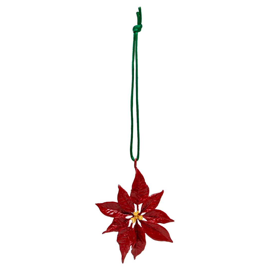 Poinsettia Pewter Ornament