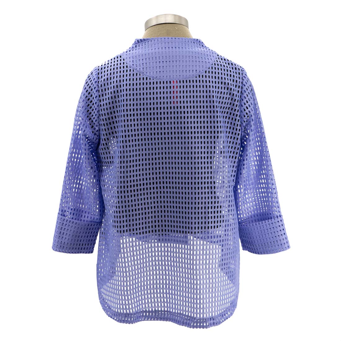 Periwinkle Mesh One Button Jacket