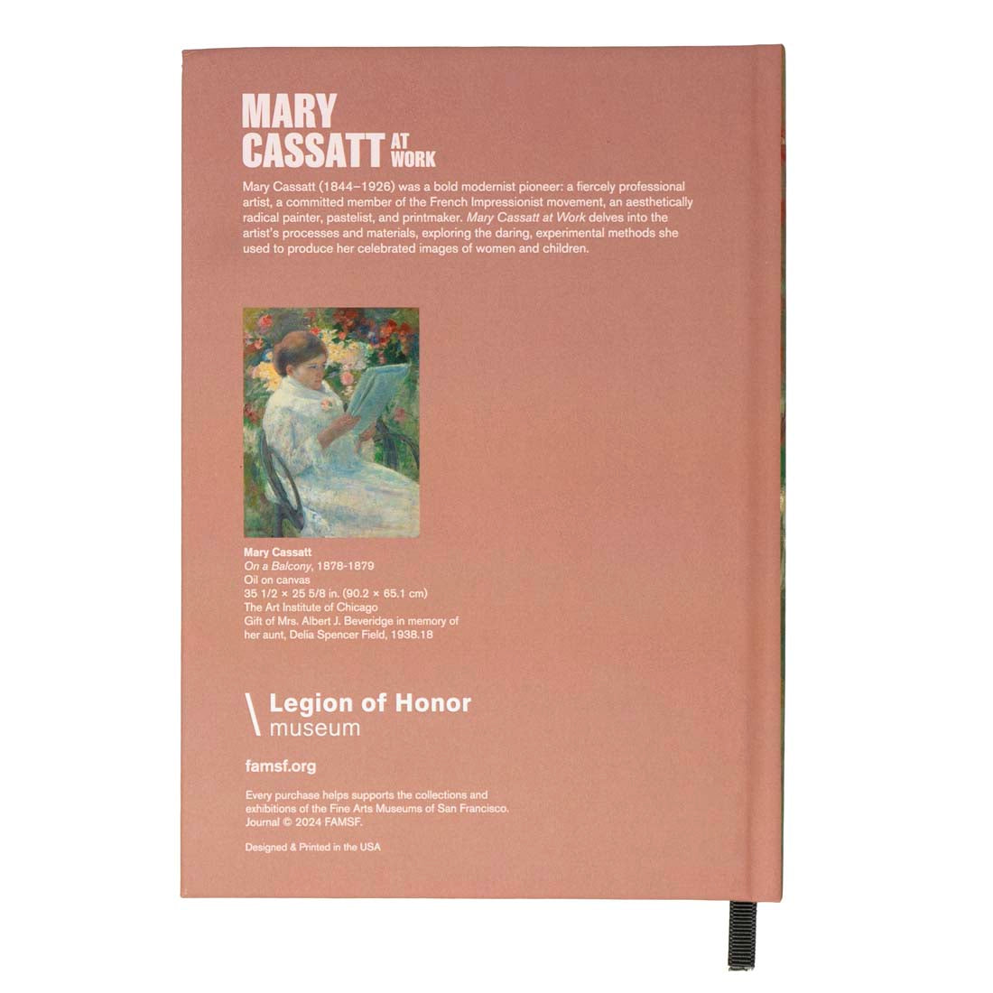 Mary Cassatt On the Balcony Journal