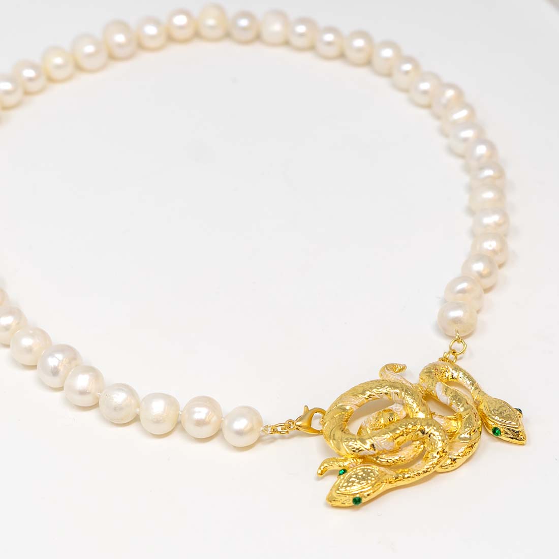 Pearl Snake Necklace