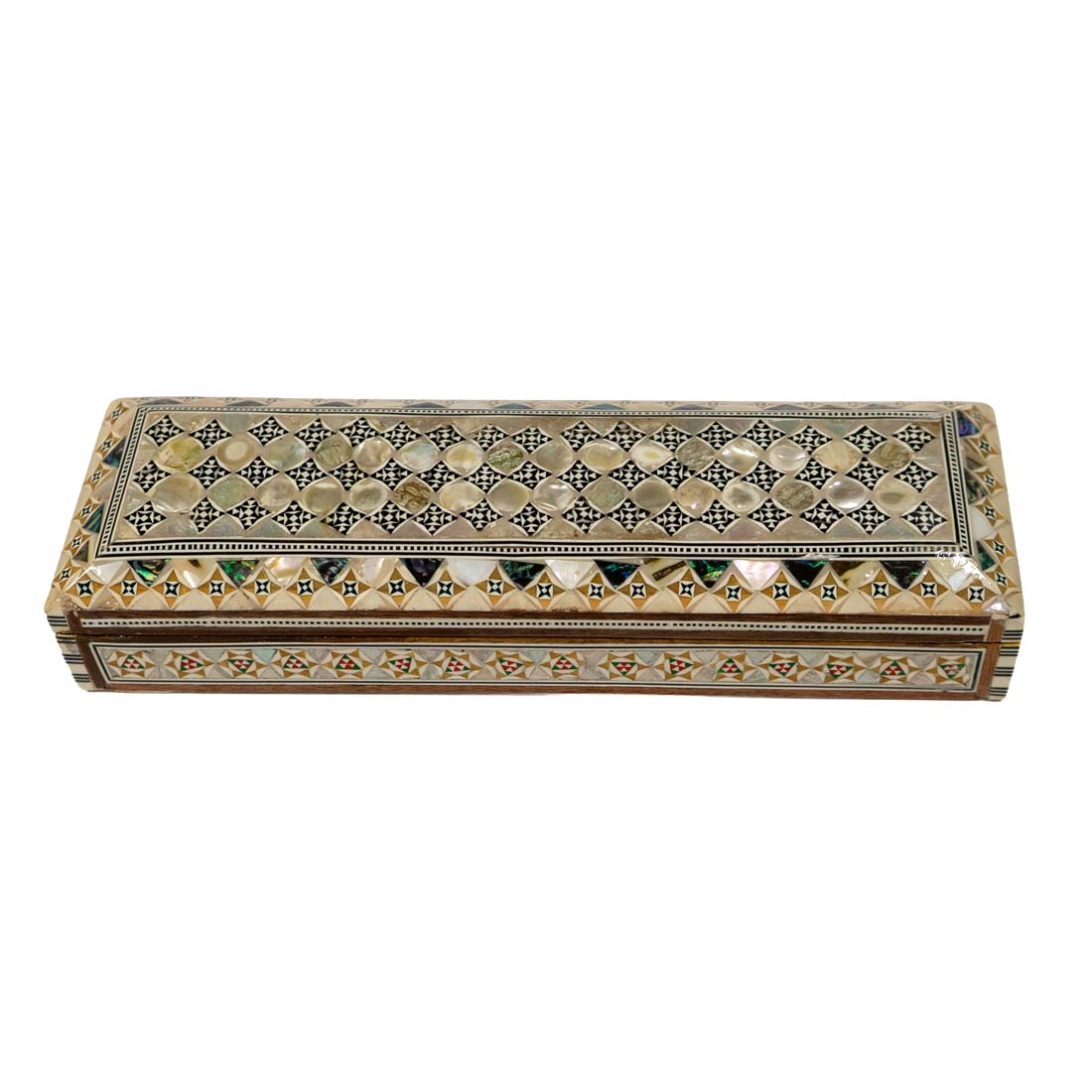 Mother of Pearl Long Beveled Edge Box