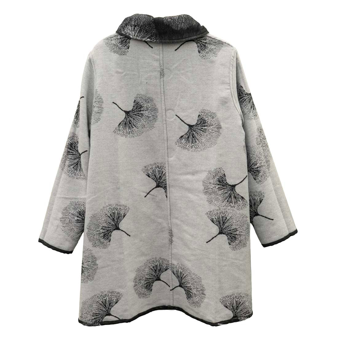 Gingko Black & White Reversible Sweater Coat