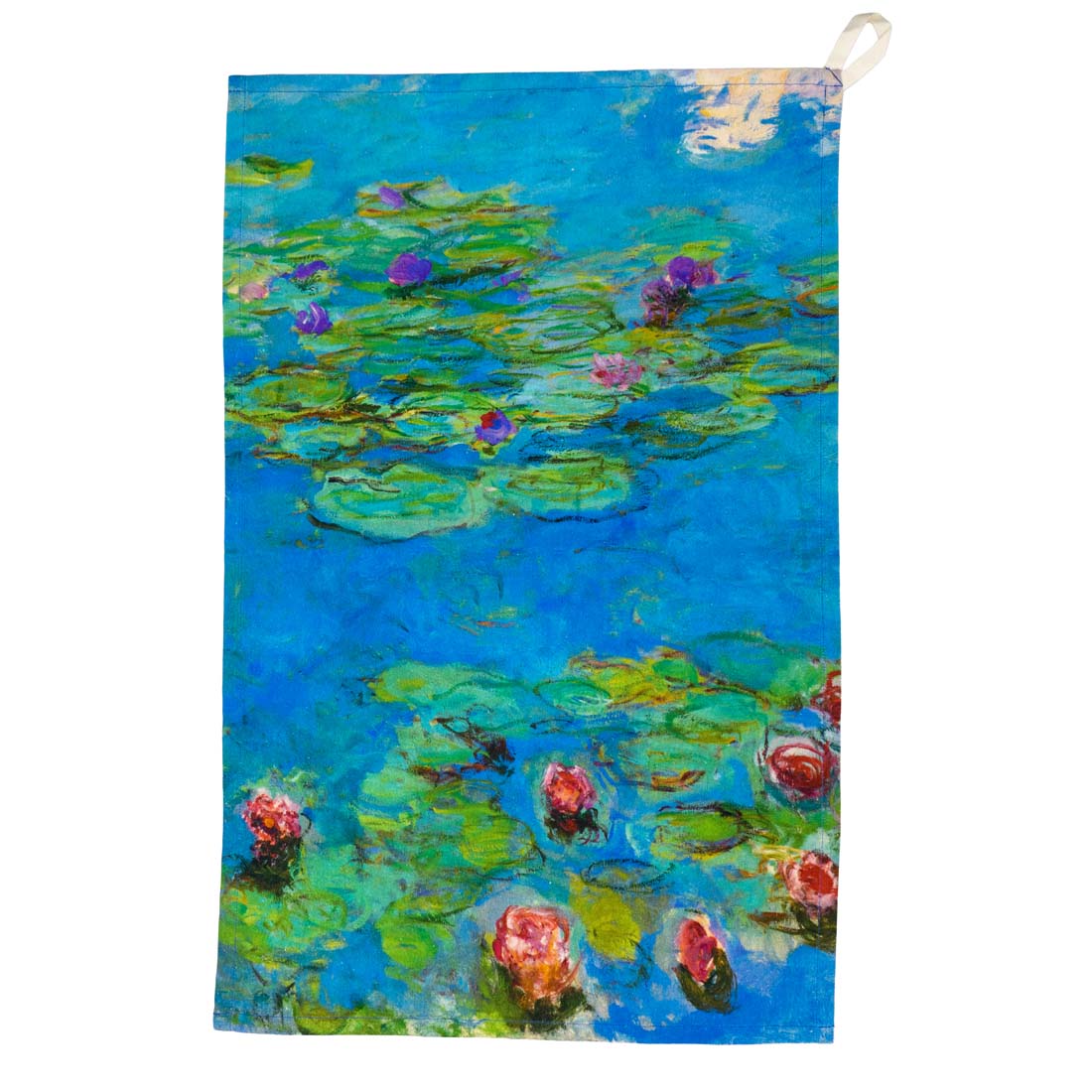 Monet Water Lilies Organic Cotton Tea Towel