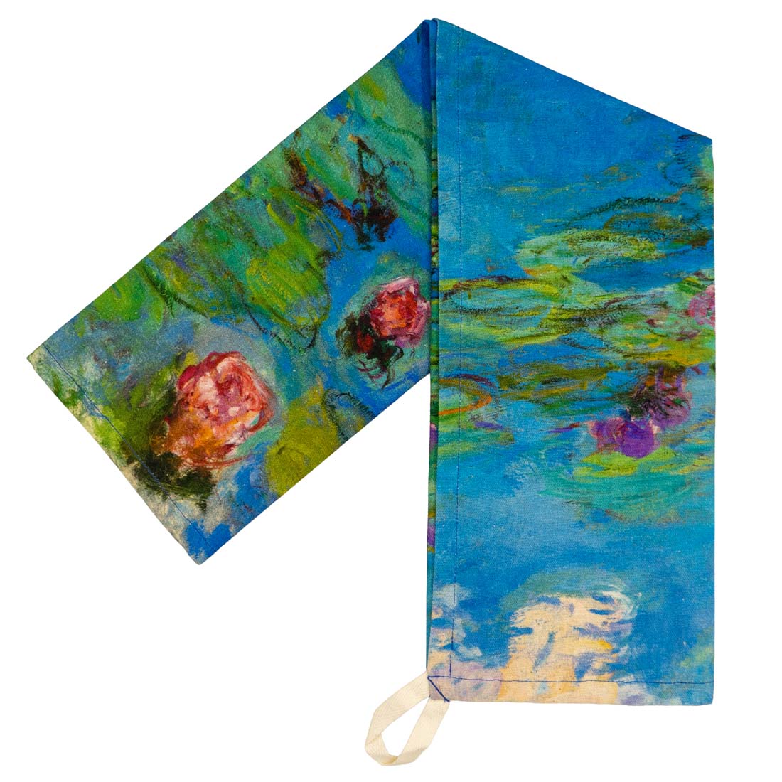 Monet Water Lilies Organic Cotton Tea Towel