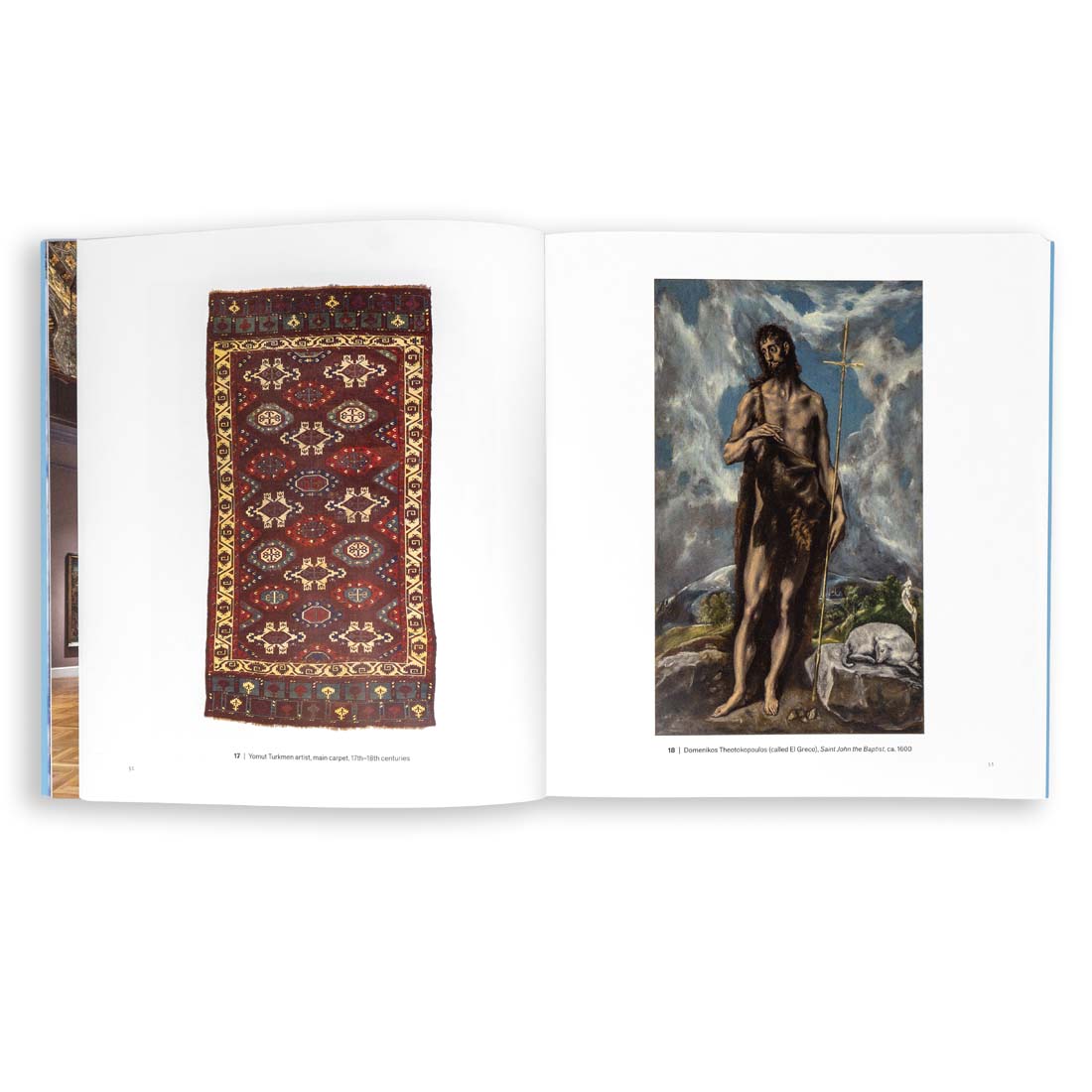 Book cover of '100 Works' from Fine Arts Museums of San Francisco with a scenic illustration and rainbow.