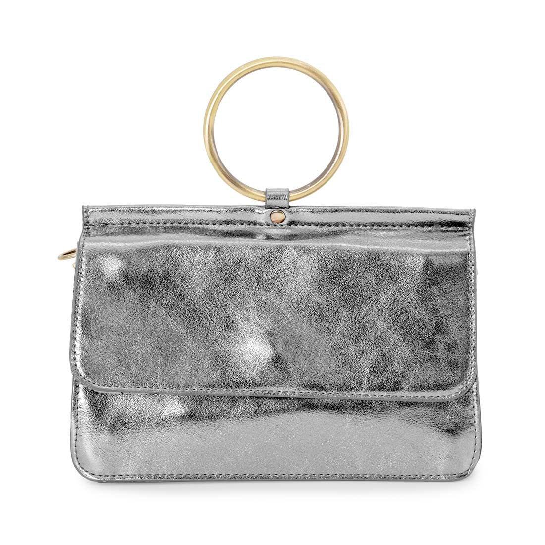 Liquid Metal Chrome Aria Ring Bag