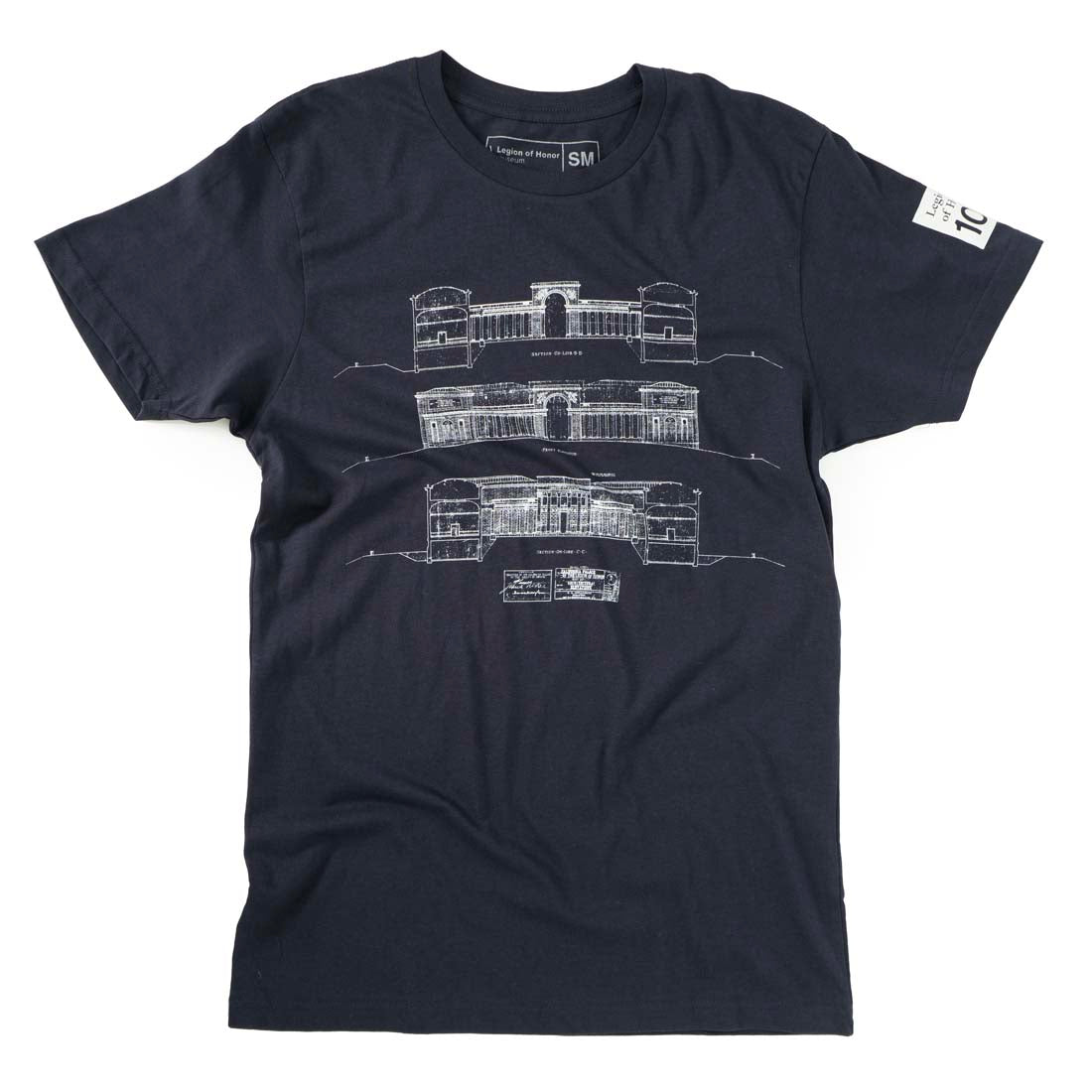 Legion of Honor Architectural Blueprint T-Shirt