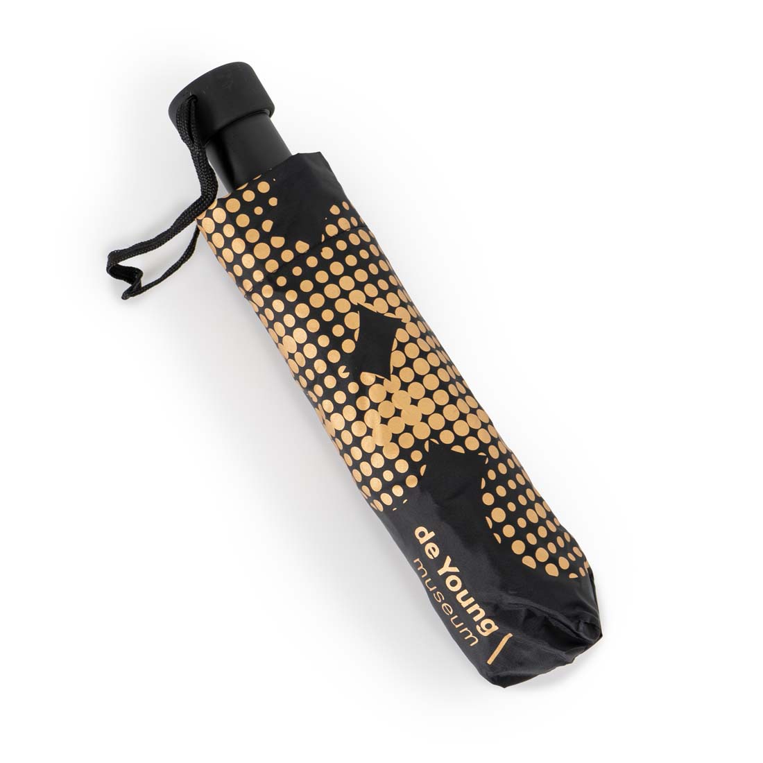 de Young Copper Dots Folding Umbrella