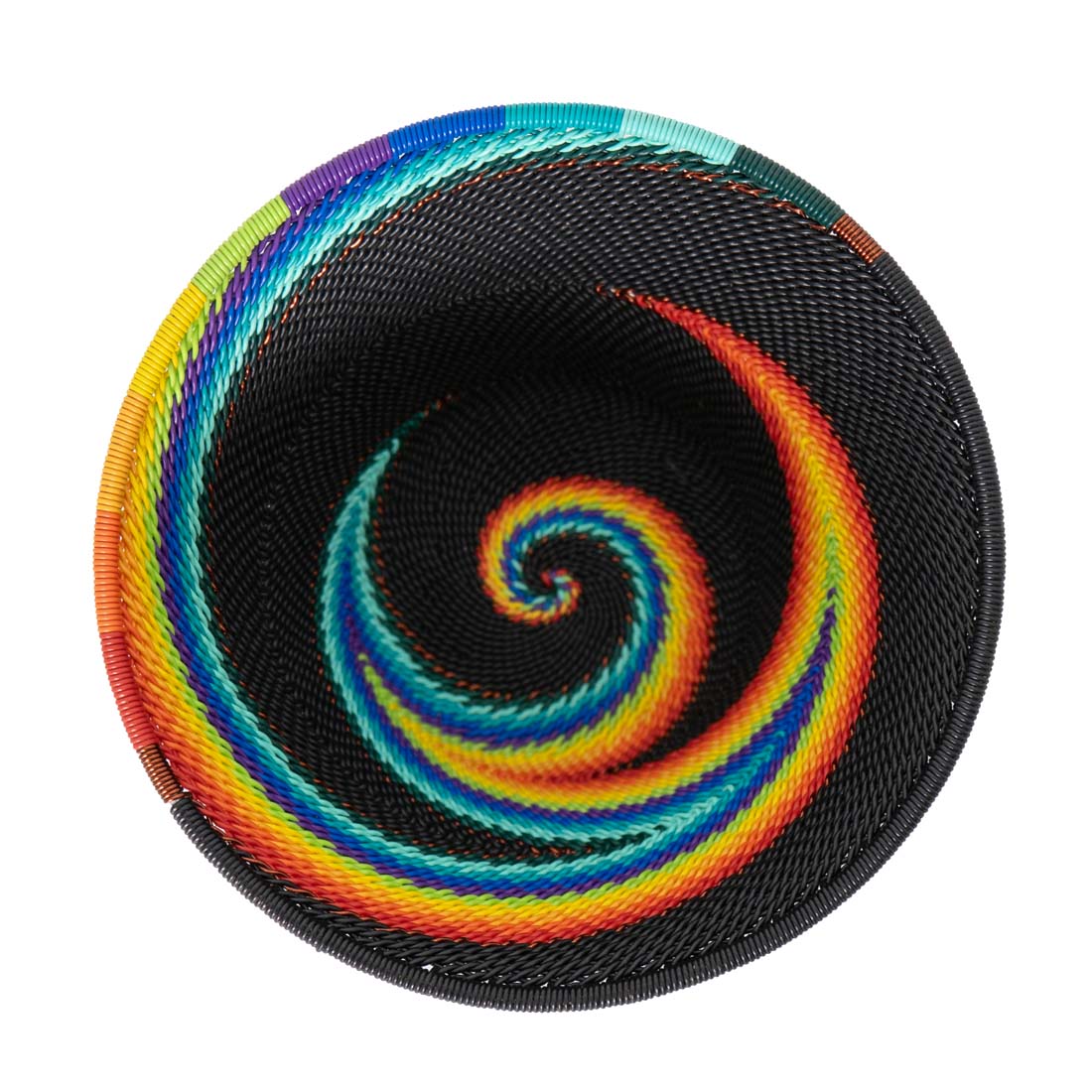 Cone Bowl Rainbow African Eclipse Telephone Wire Basket