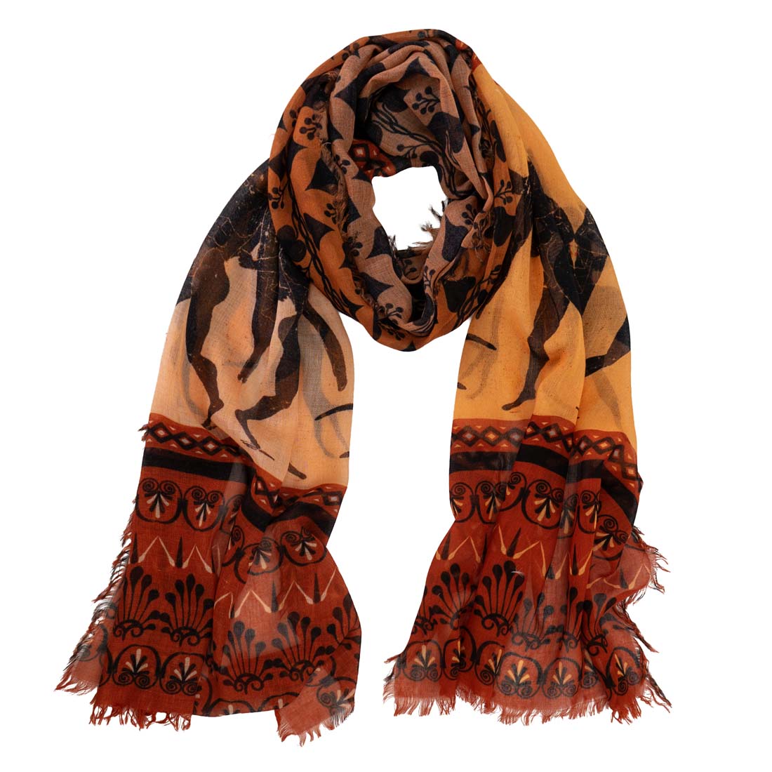 Etruscans Dancing Satyrs Modal Shawl