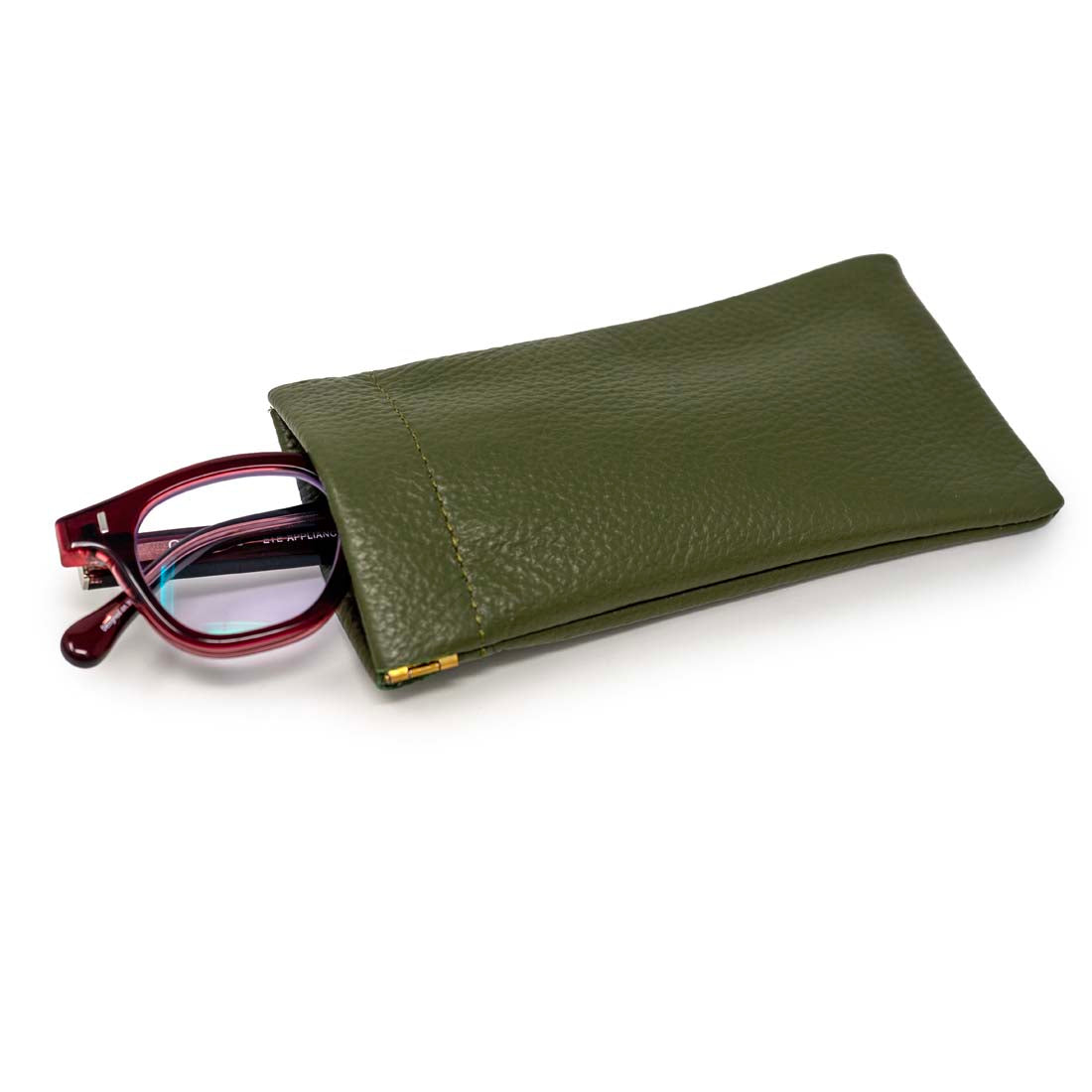 Italian Leather Eyeglass Case