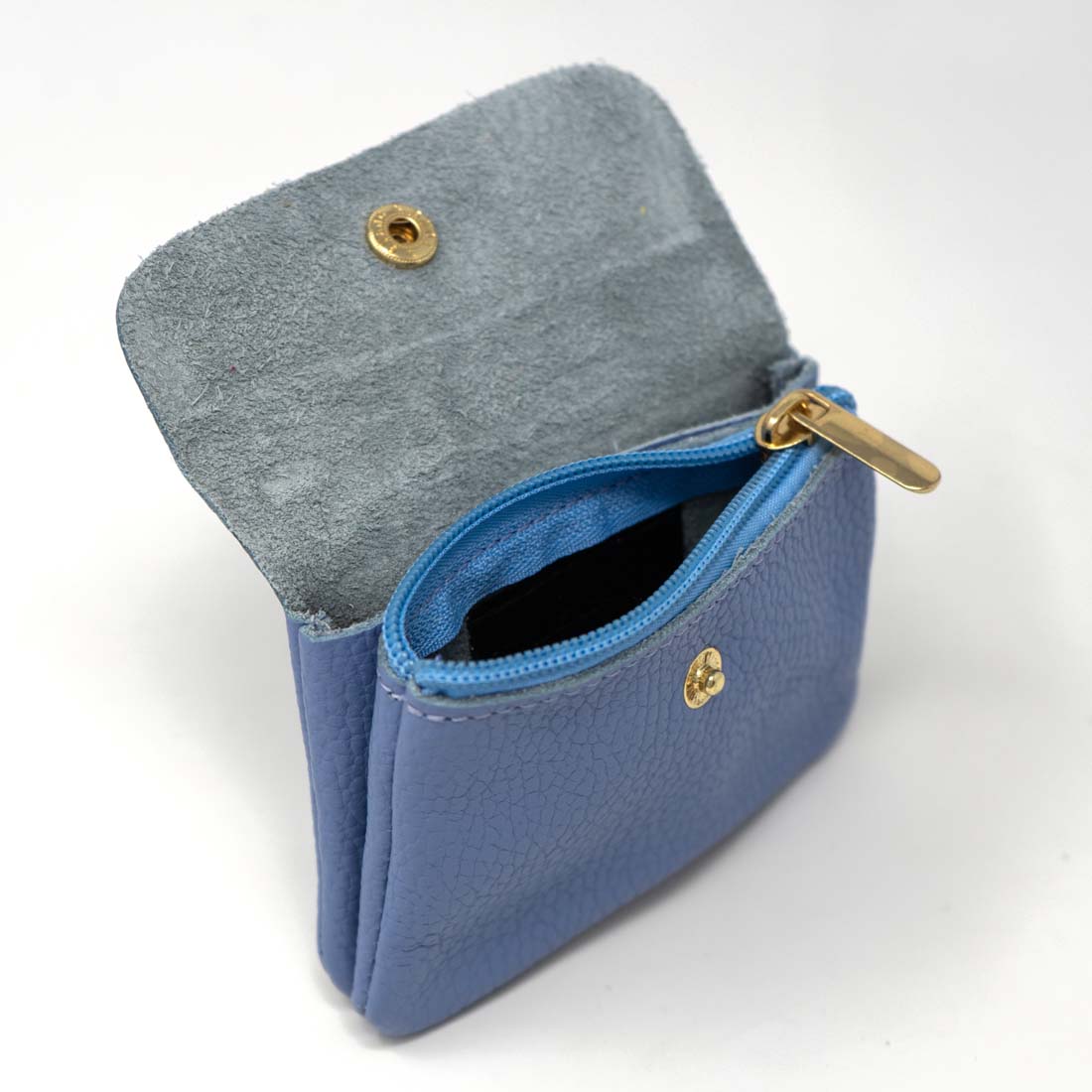 Italian Pebbled Leather Mini Coin Purse