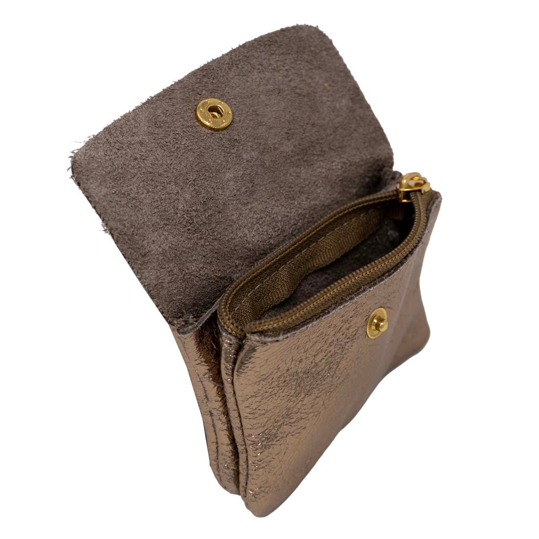 Italian Pebbled Leather Mini Coin Purse