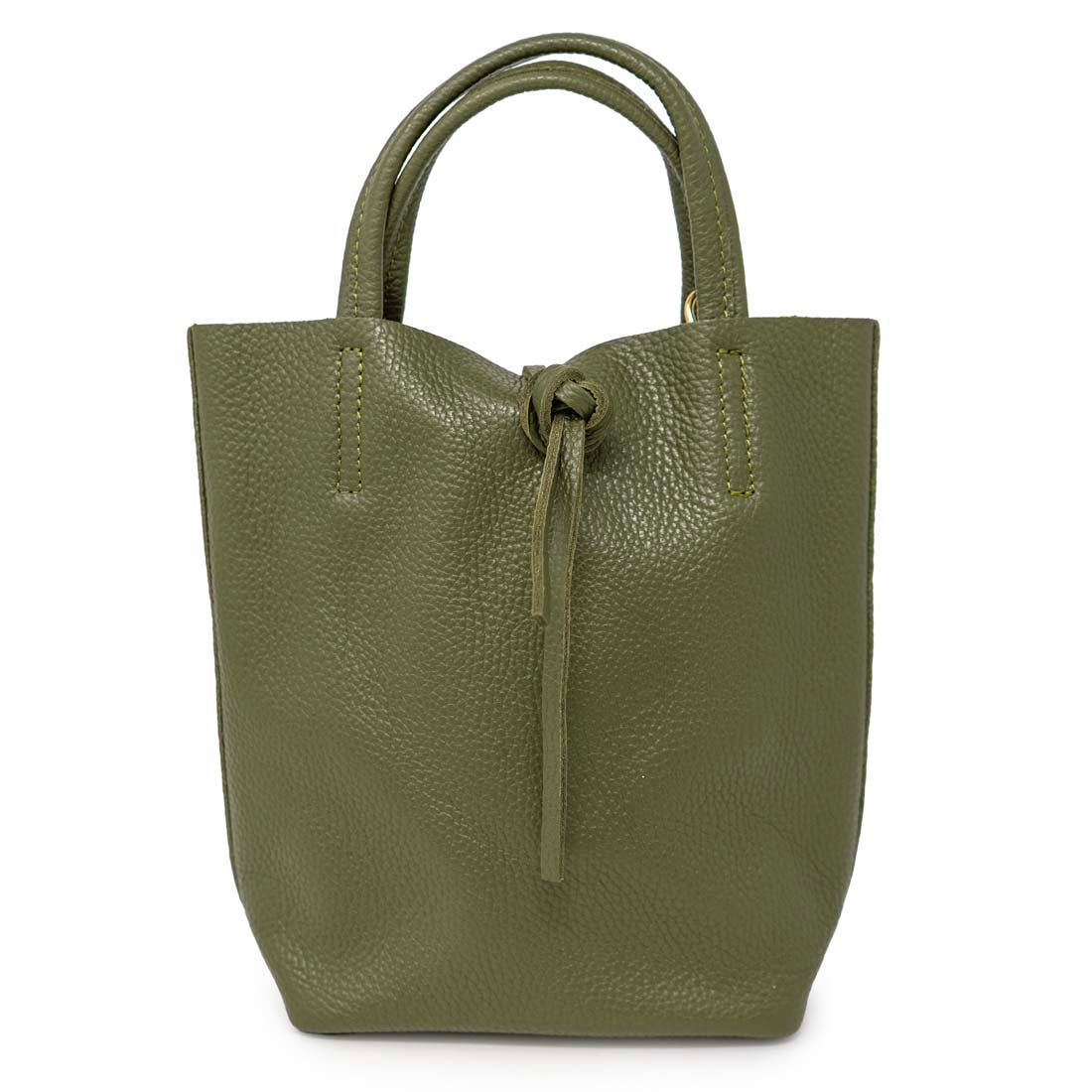 Italian Leather Mini Tote Bag