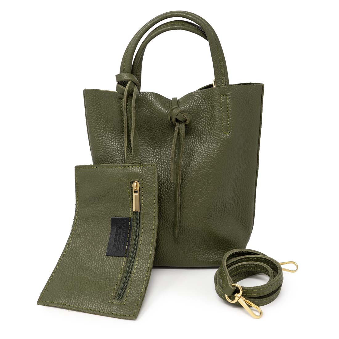 Italian Leather Mini Tote Bag