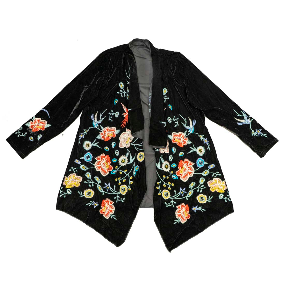 Black Velvet Embroidered Jacket