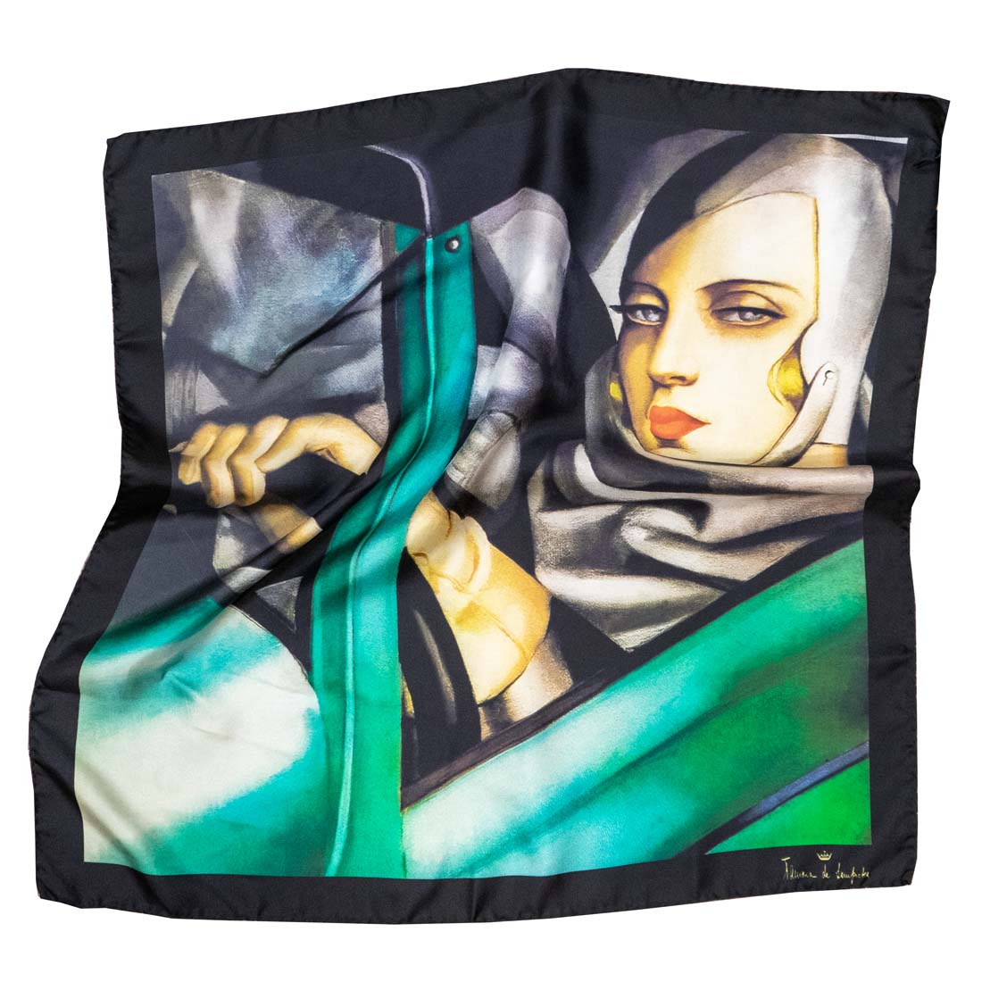 Tamara de Lempicka Tamara in Green Bugatti Scarf