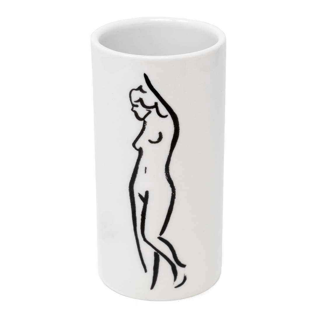 Standing Nude Porcelain Vase