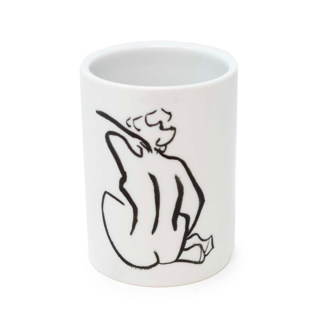 Seated Nude Porcelain Vase