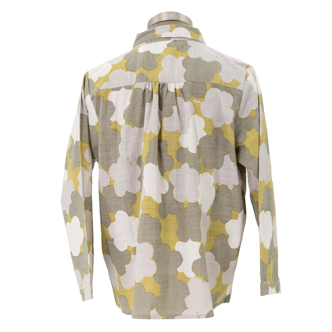 Mustard Print Button Shirt