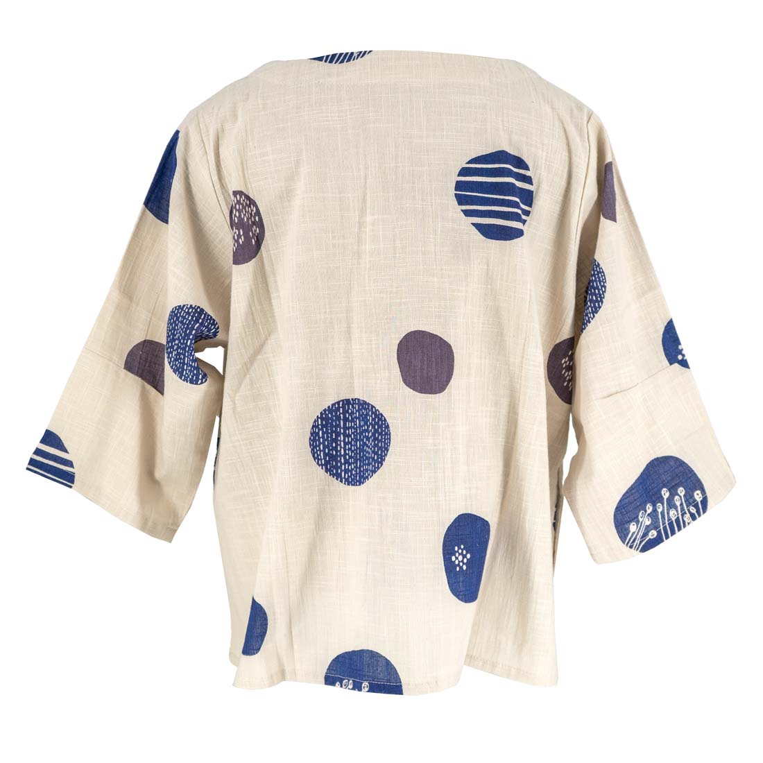 Bubble Print Crop Shirt