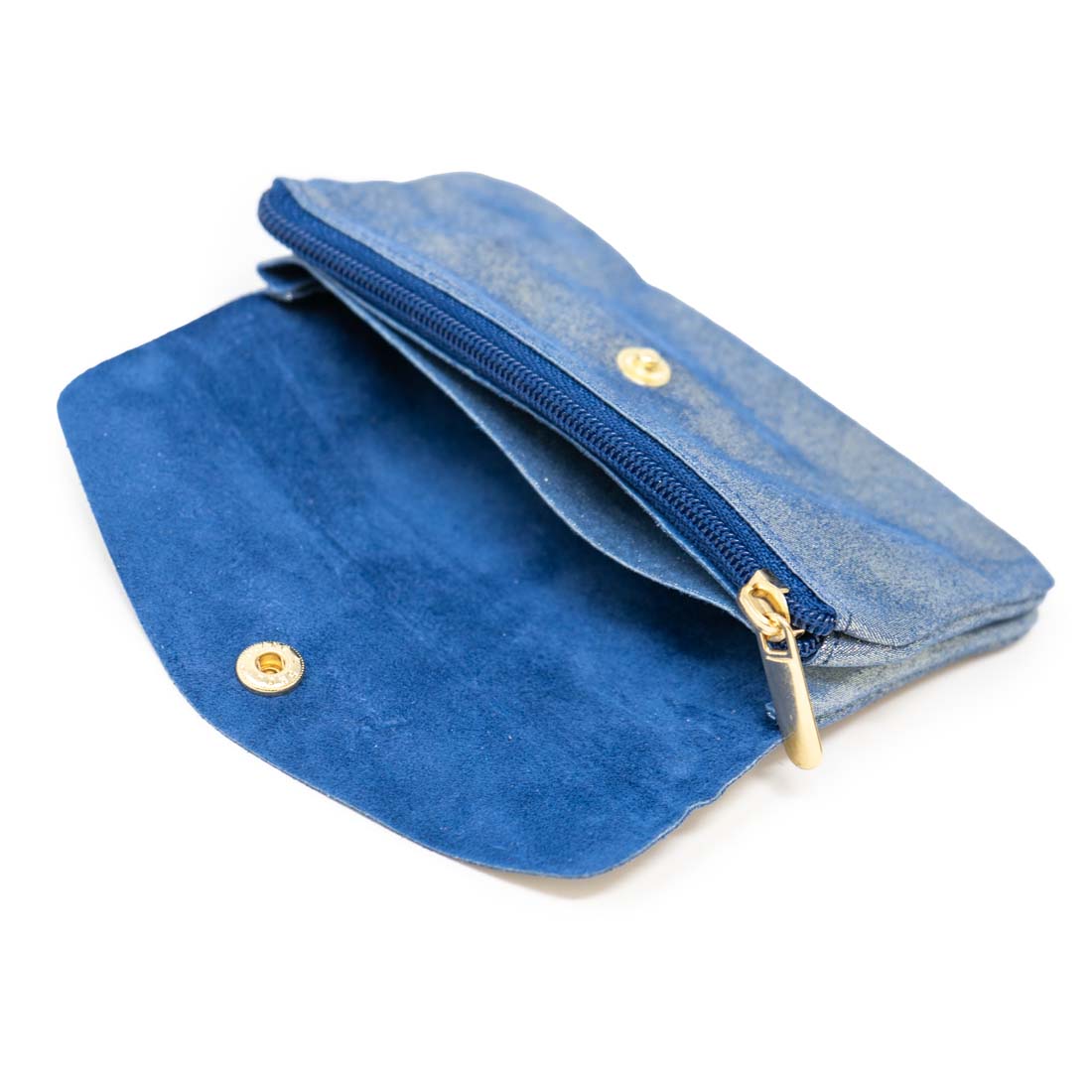 Italian Glitter Suede Leather Wallet