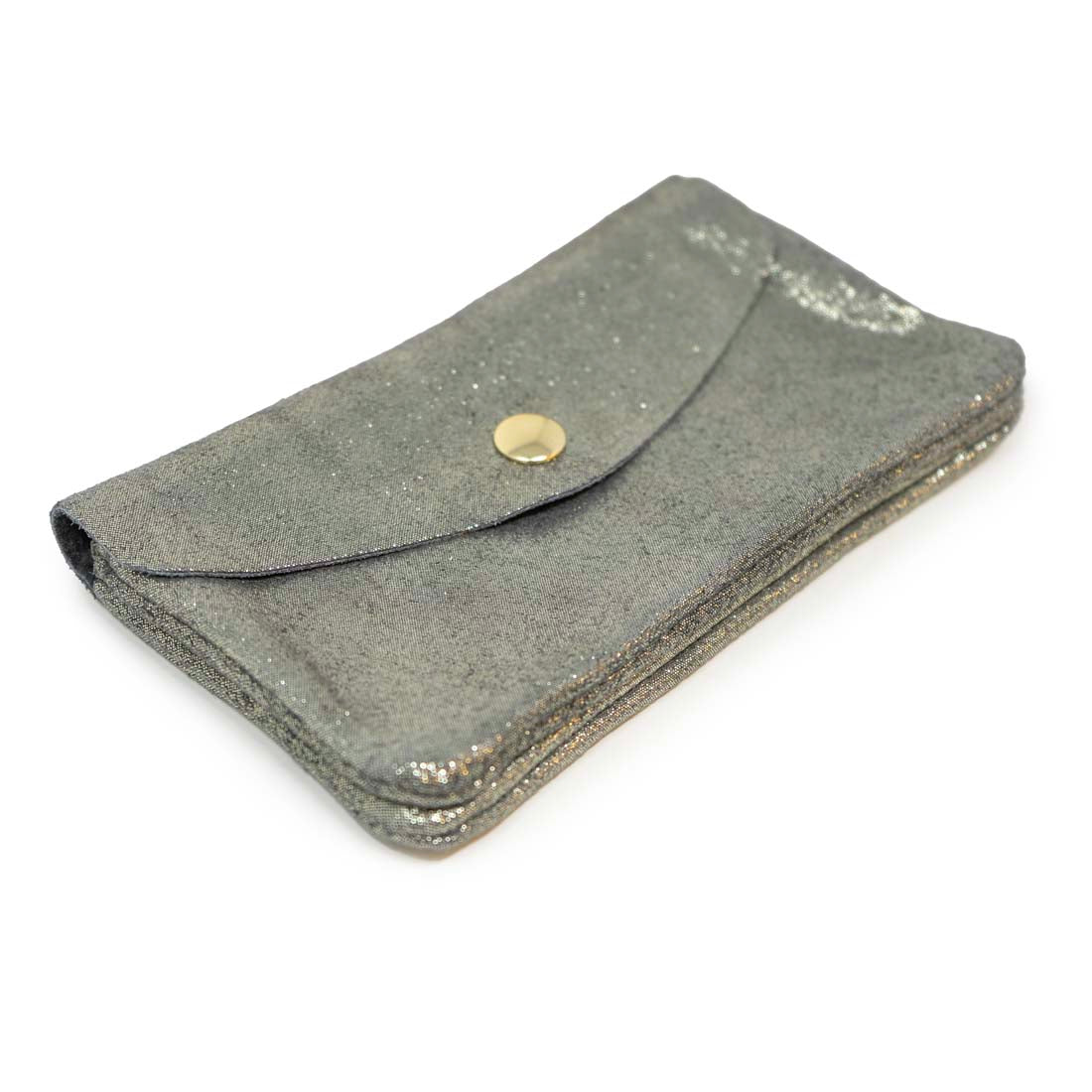 Italian Glitter Suede Leather Wallet
