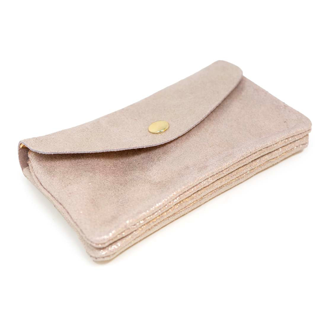Italian Glitter Suede Leather Wallet