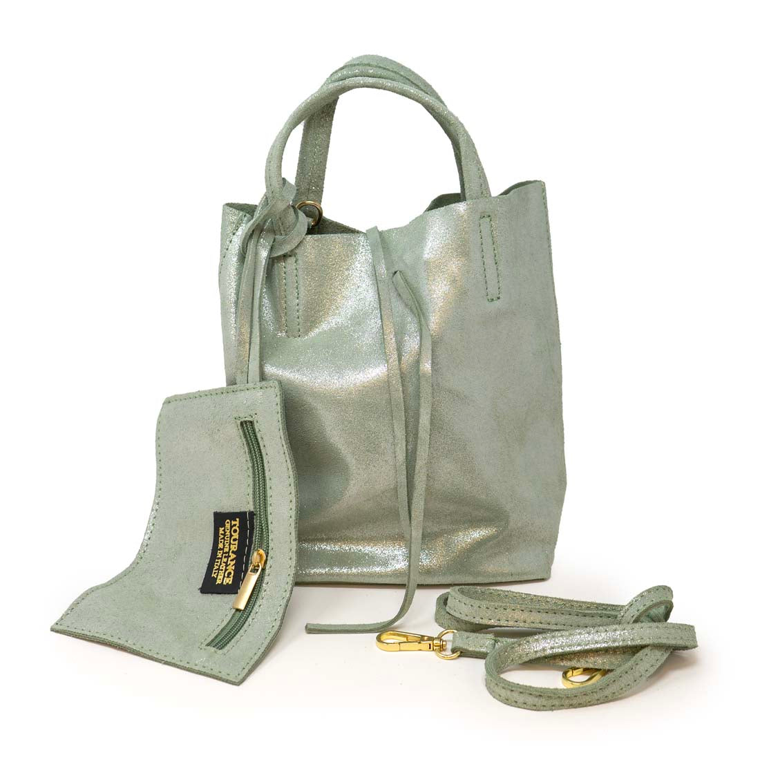 Italian Leather Mini Tote Bag
