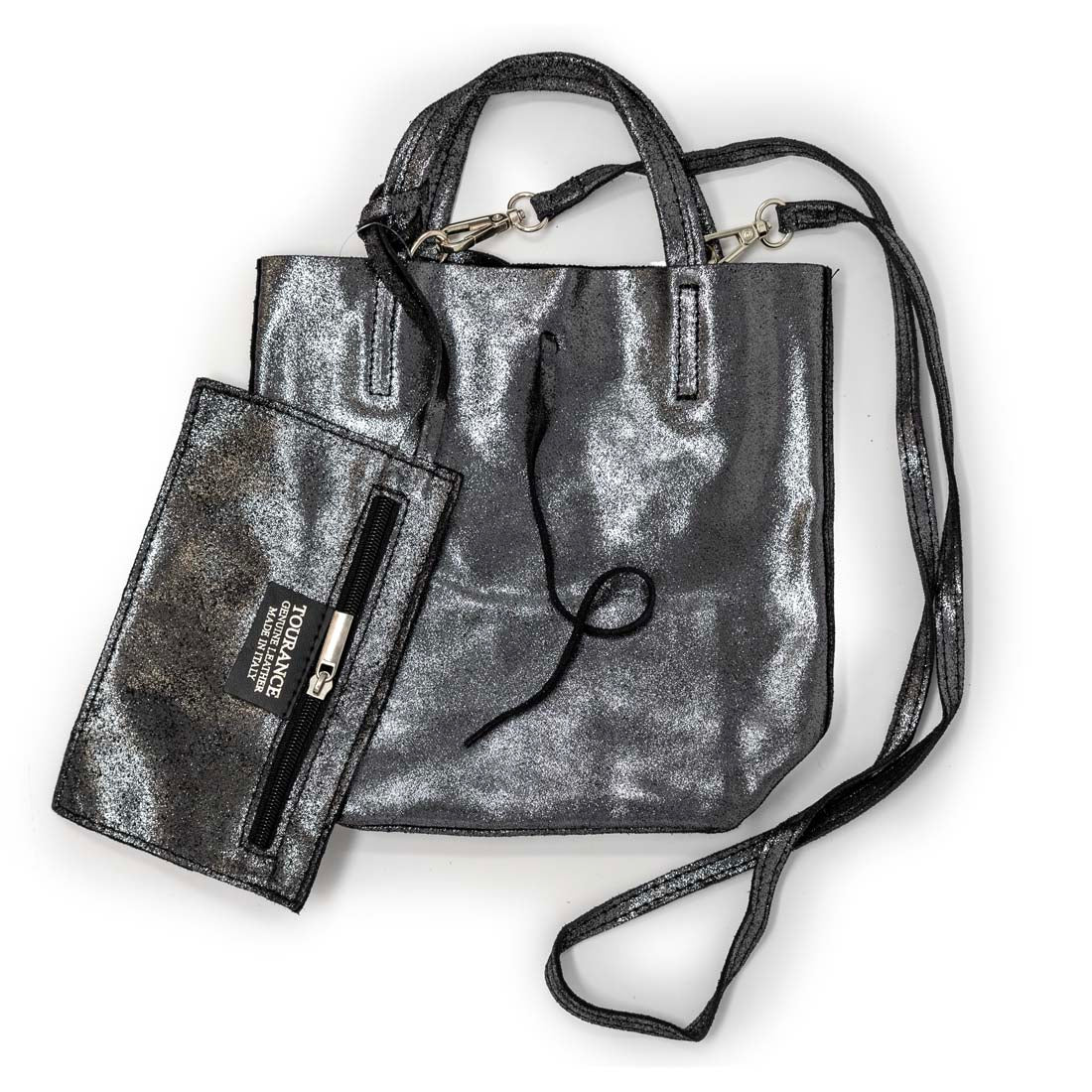 Italian Leather Mini Tote Bag