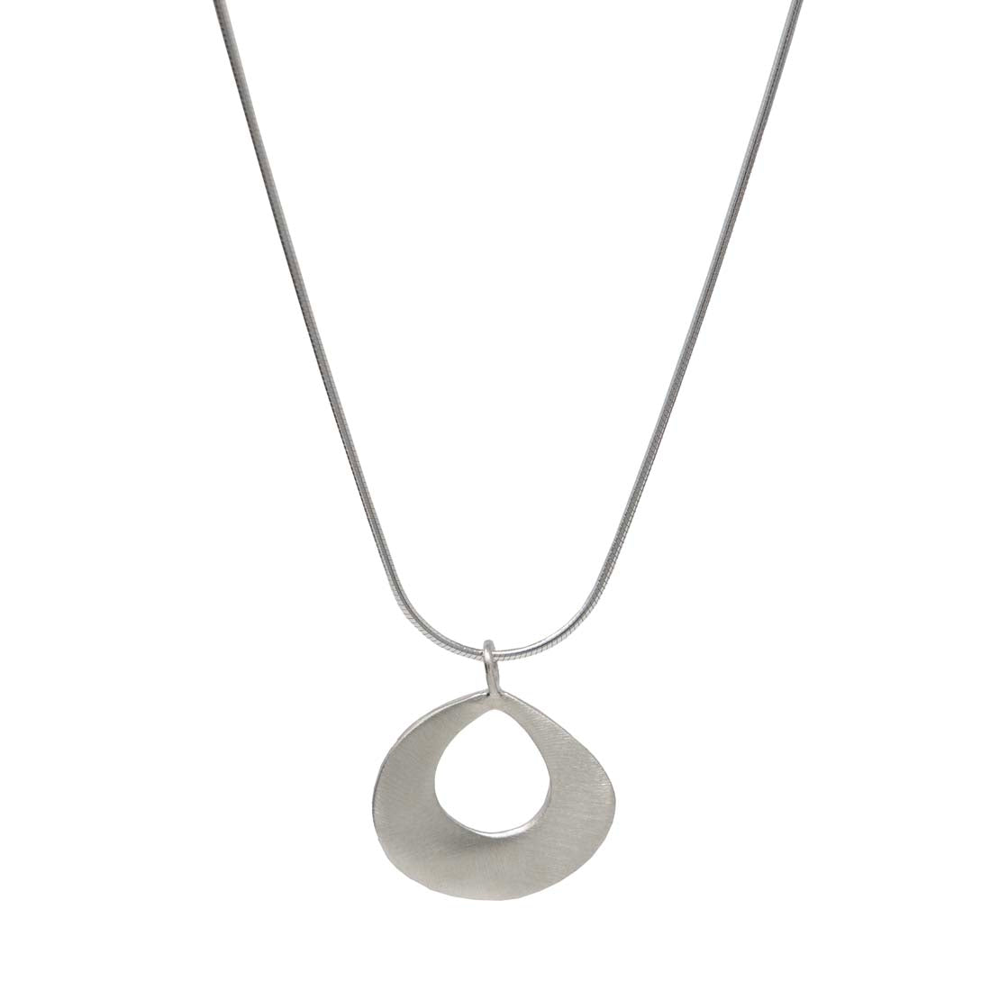 Sterling Silver Open Drop Pendant