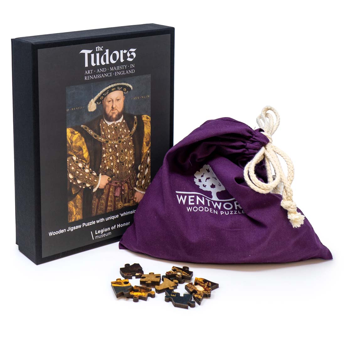 The Tudors Portrait of Henry VIII 250-Piece Wooden Puzzle