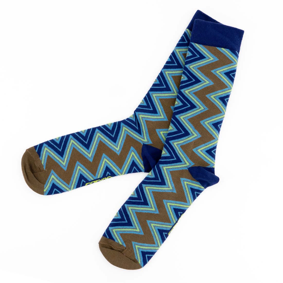 Blue Zig Zag Men&#39;s Sock