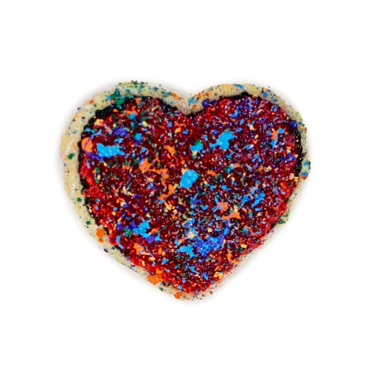 Splatter Paint Heart Pin