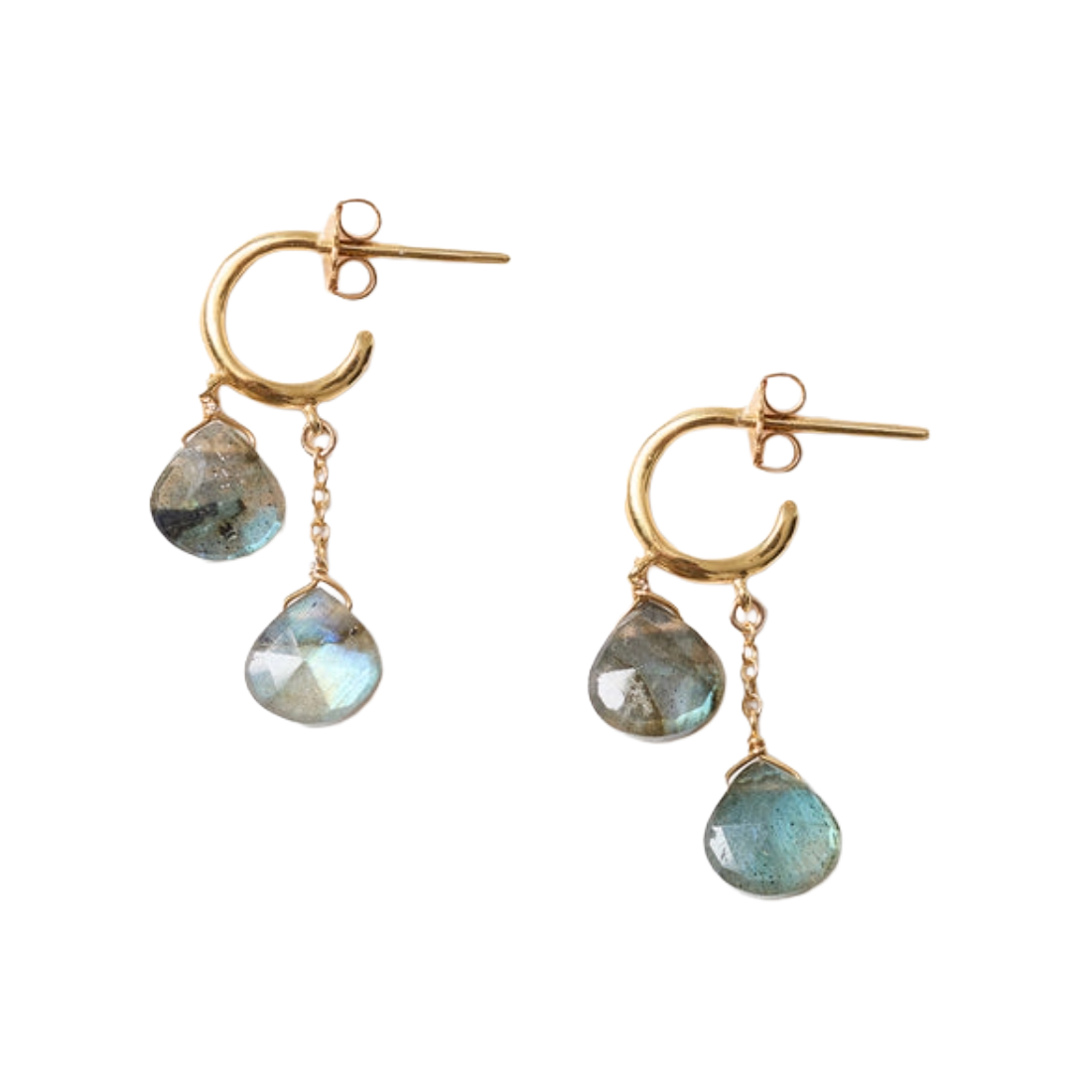 Dew Drop Hoop Earrings