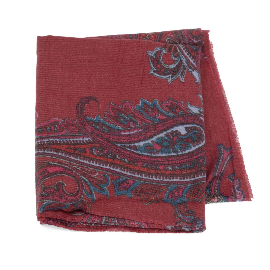 Paisley Raspberry Scarf