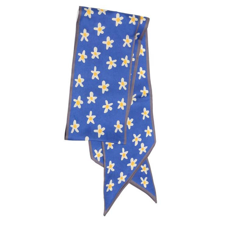 Daisy Double Sided Slim Scarf