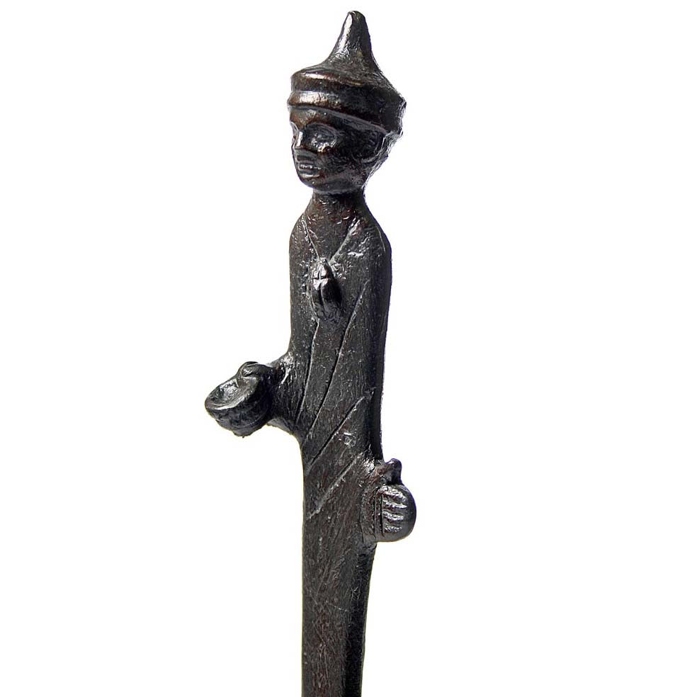 Etruscan Man with Hat Thin Statue Replica