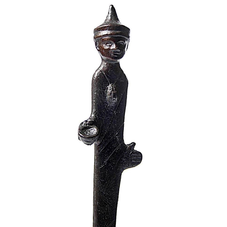 Etruscan Man with Hat Thin Statue Replica