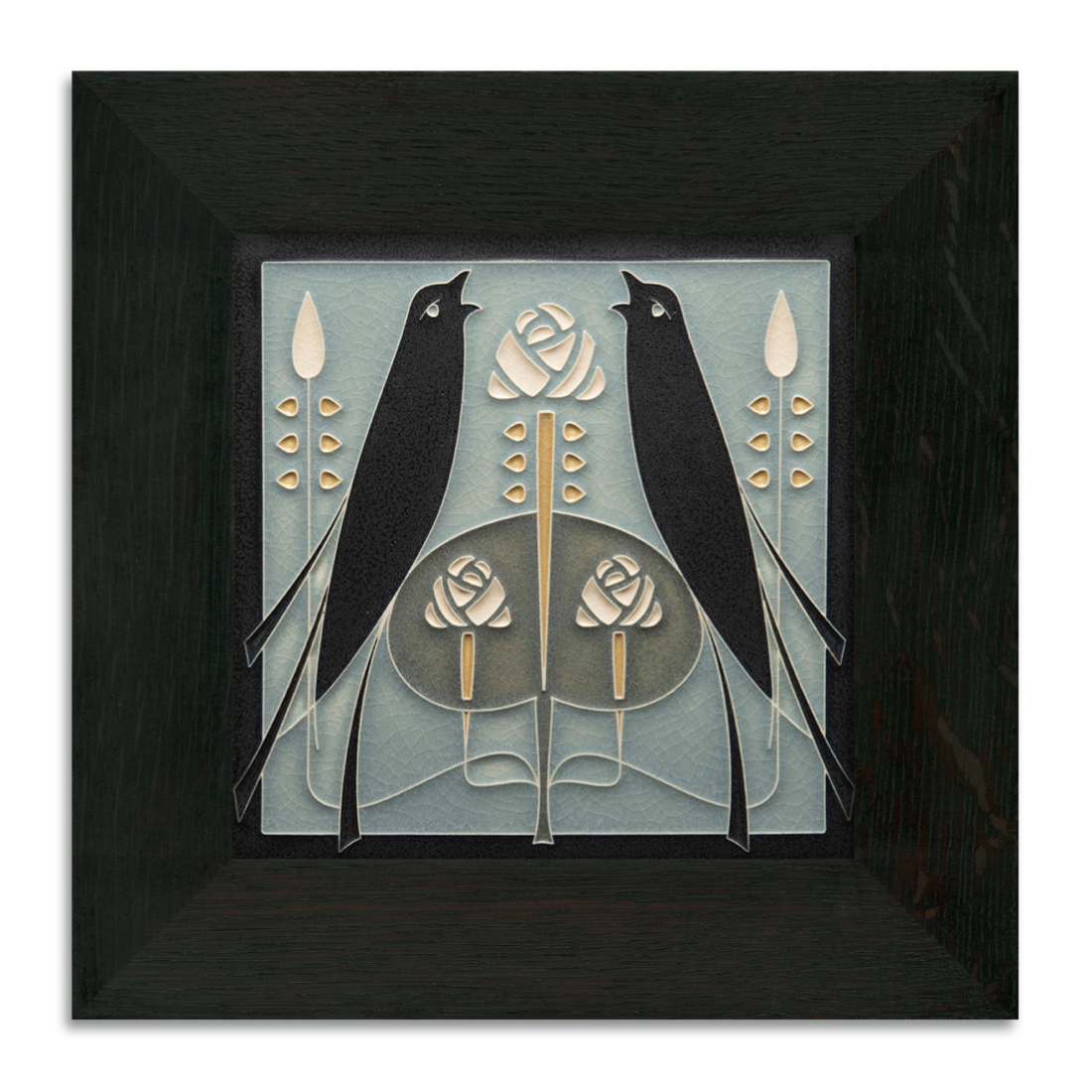 Songbird Ebony Oak Framed Tile