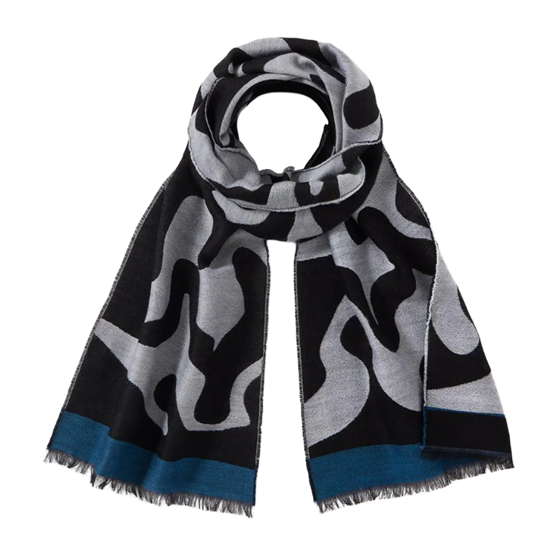 Egyptian Swirled Glass Unisex Oblong Jacquard Scarf