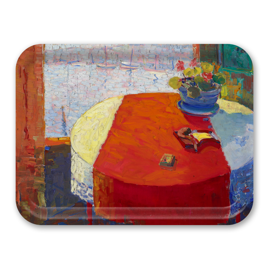 Giles The Red Table Cloth Large Tray