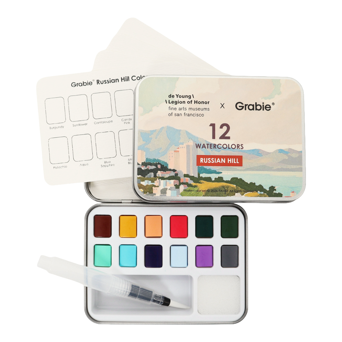 Brothers Russian Hill 12 Watercolors Set
