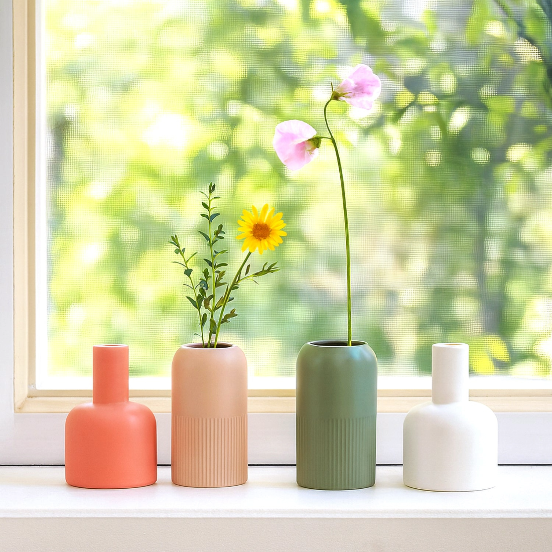 Fusion Flip Reversible Ceramic Vase Set
