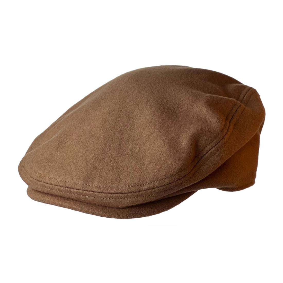 Medium Tan Flat Driving Cap
