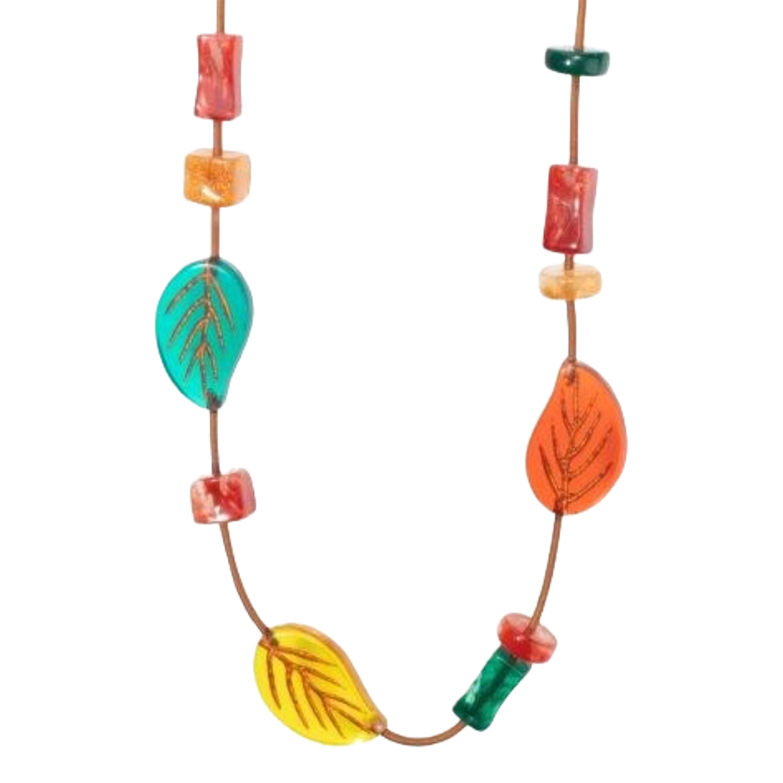 Foliage Beaded Necklace