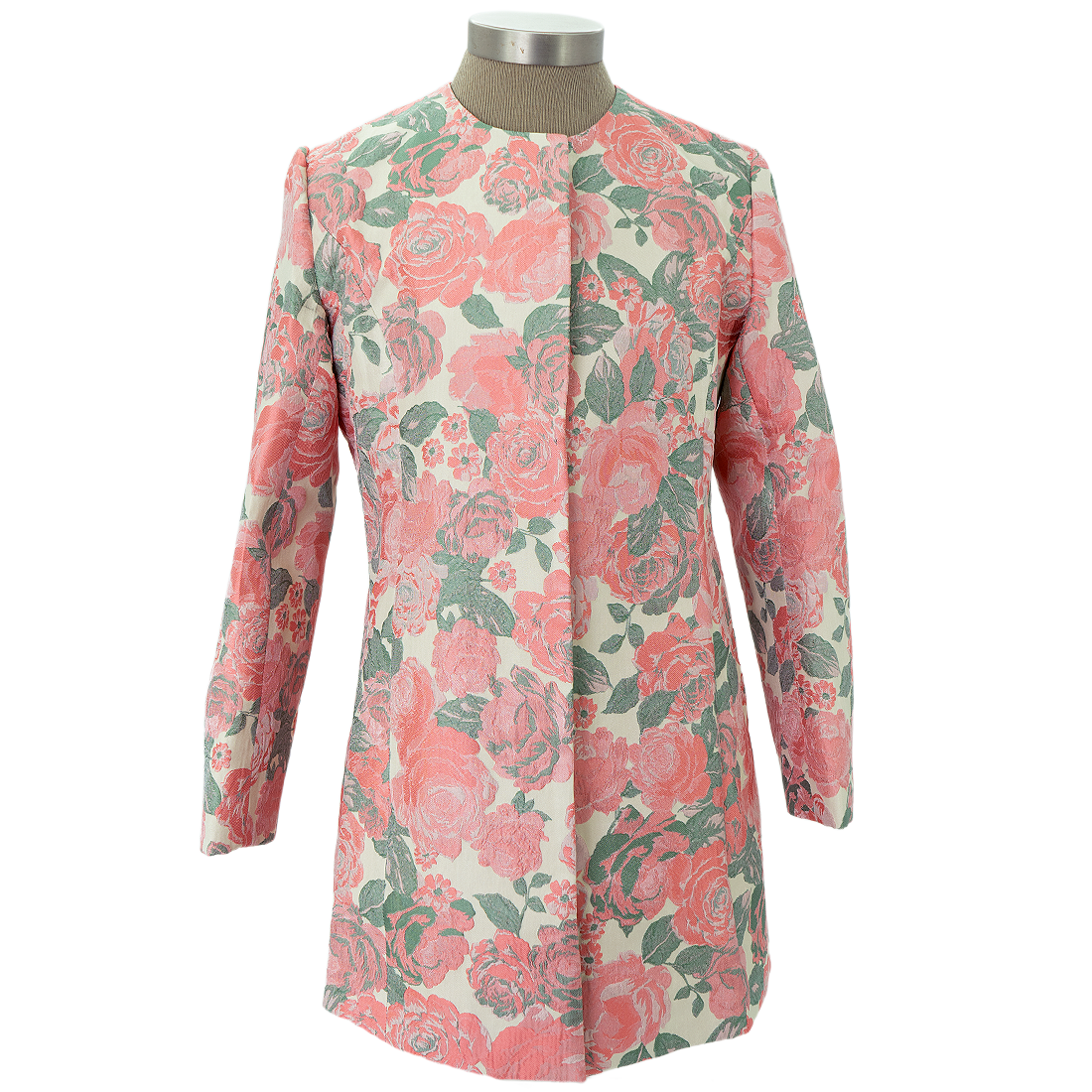 Floral patterned long coat